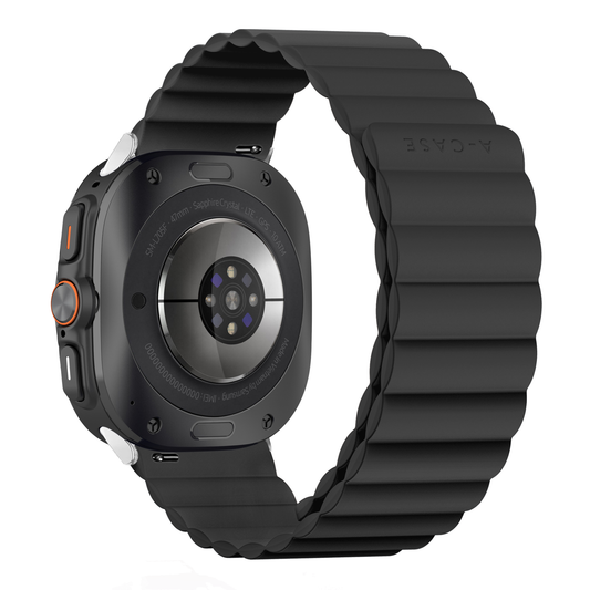 Invix Galaxy Watch Silicone Magnetic Band-Black