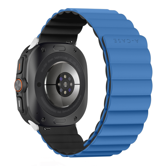 Invix Galaxy Watch Silicone Magnetic Band-Blue/Black