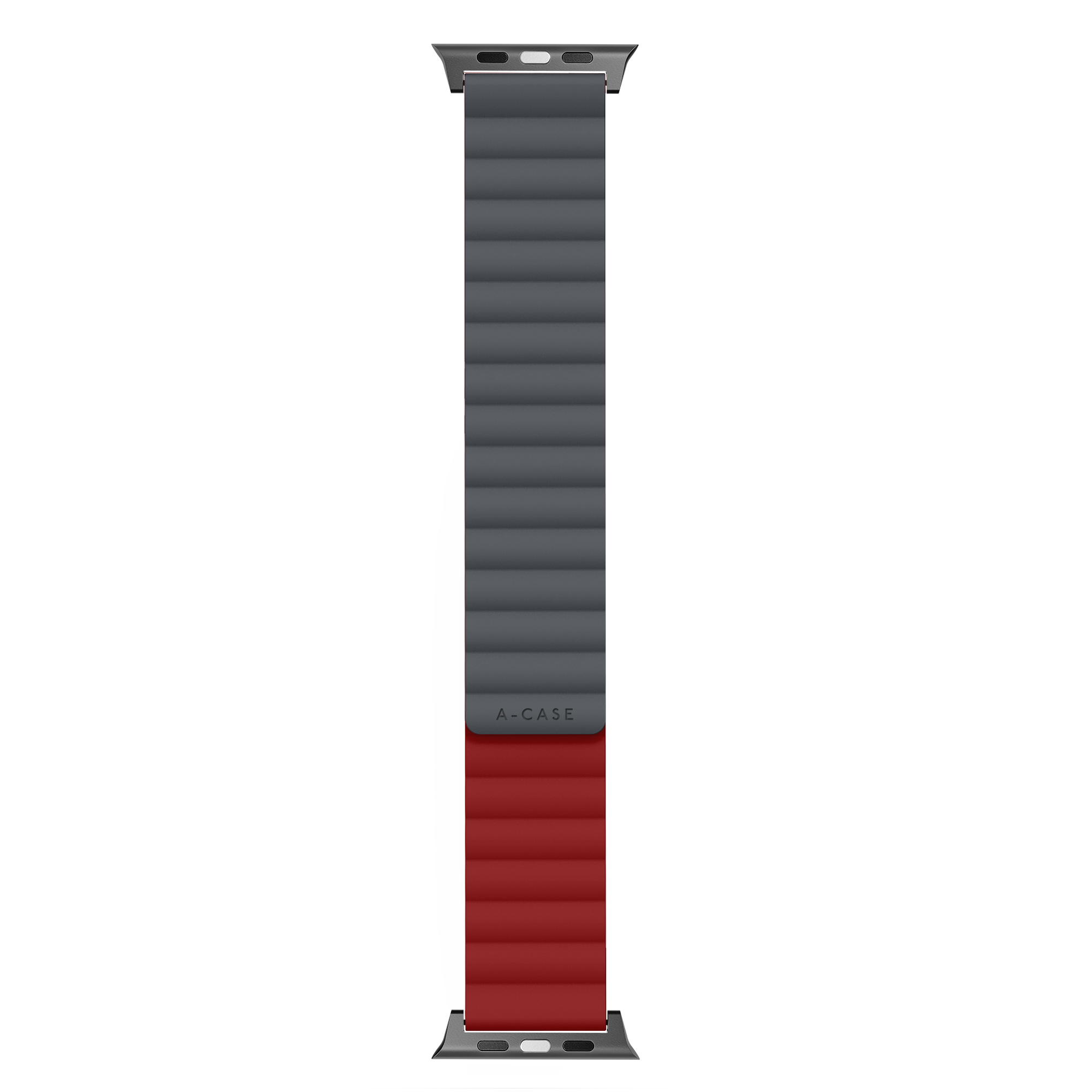 Invix Apple Watch Silicone Magnetic Band-Gray/Red