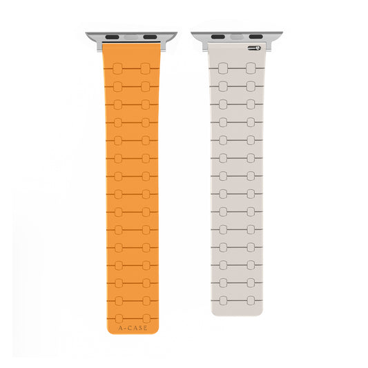 Perge Apple Watch Silicone Magnetic Band-Orange