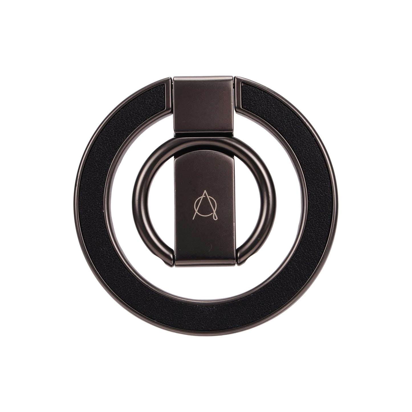 Kilyos Magnetic Phone Ring Stand Vegan Leather - Black