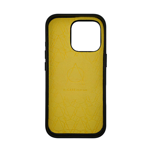Tank Pro Vegan Leather Case For iPhone 16 Series-Yellow