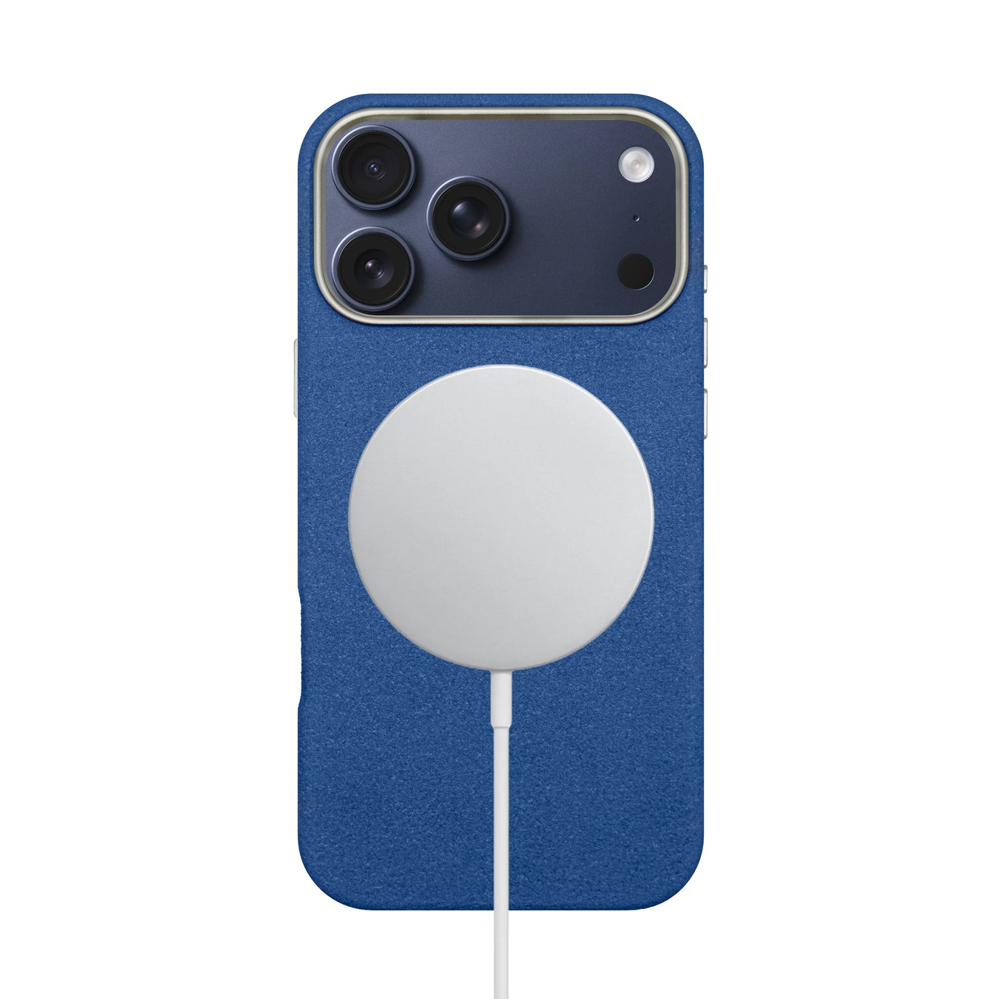 Kadife Alcantara Leather Case For iPhone 17 Pro Max-Blue