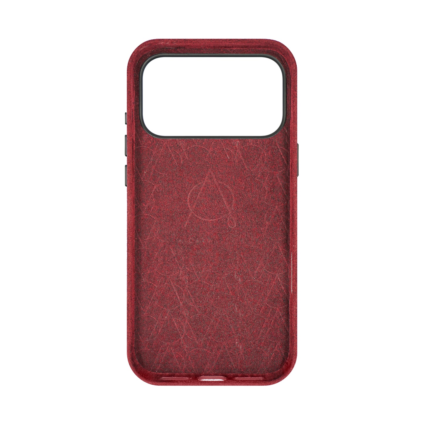Kadife Alcantara Leather Case For iPhone 17 Pro Max-Maroon