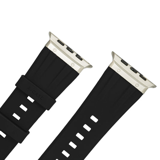 Sarzep Silicone Apple Watch Strap - Black