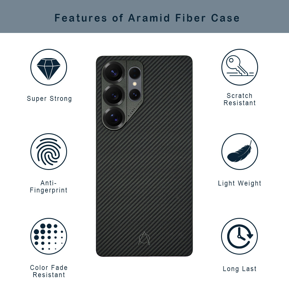 Kavar 600D Aramid Fiber Case For Samsung S25 Ultra