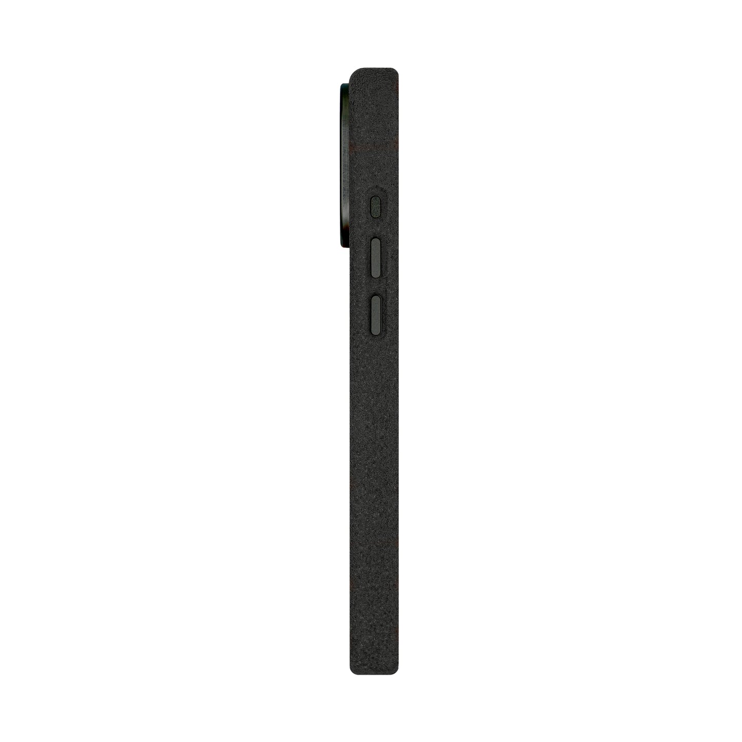 Kadife Alcantara Leather Case For iPhone 17 Pro Max-Black