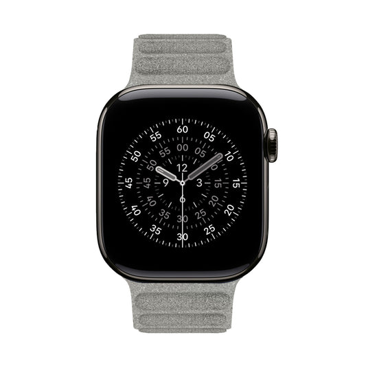 Kadife Alcantara Leather Apple Watch Strap - Gray