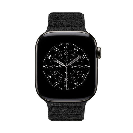 Kadife Alcantara Leather Apple Watch Strap - Black