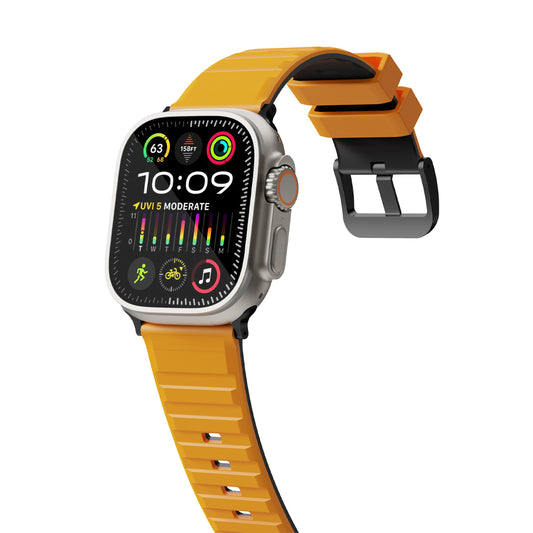 Bodrum Apple Watch Silicone Band Yellow/Black
