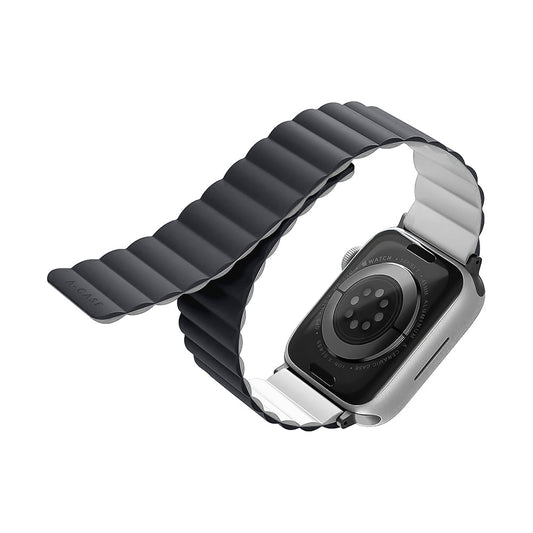 Invix Apple Watch Silicone Magnetic Band-Gray/White