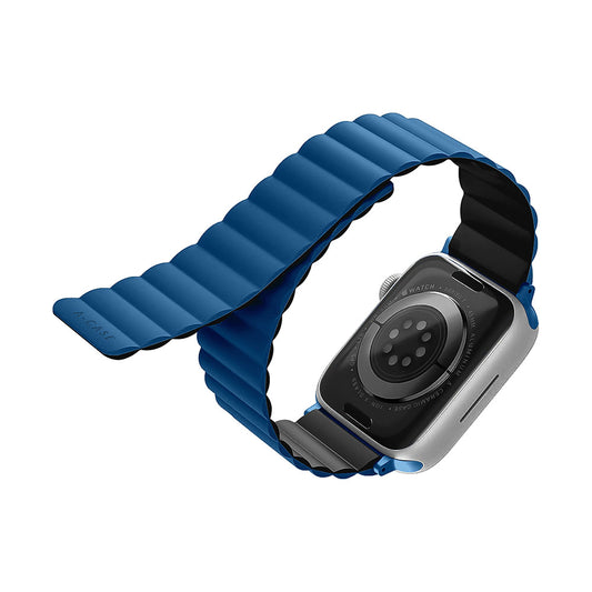 Invix Apple Watch Silicone Magnetic Band-Blue/Black