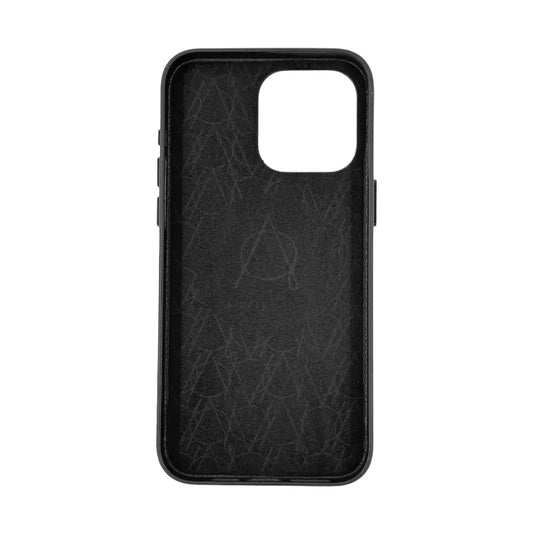 Tank Vegan Leather Case For iPhone 15 Pro Max - Black