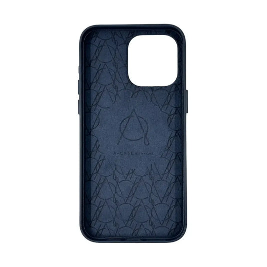 Tank Vegan Leather Case For iPhone 15 Pro Max - Blue