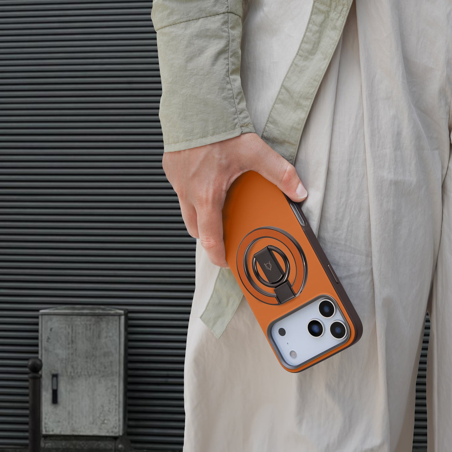 Kilyos Vegan Leather Phone Case With Holder 2 in 1 - Orange
