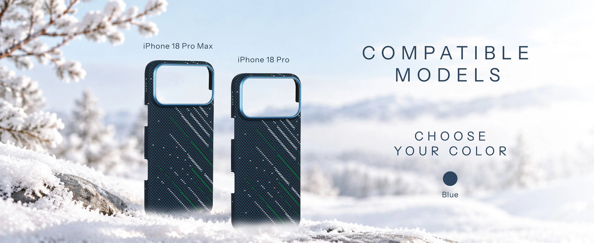 Fits iPhone 18 Pro and iPhone 18 Pro Max, colour Blue