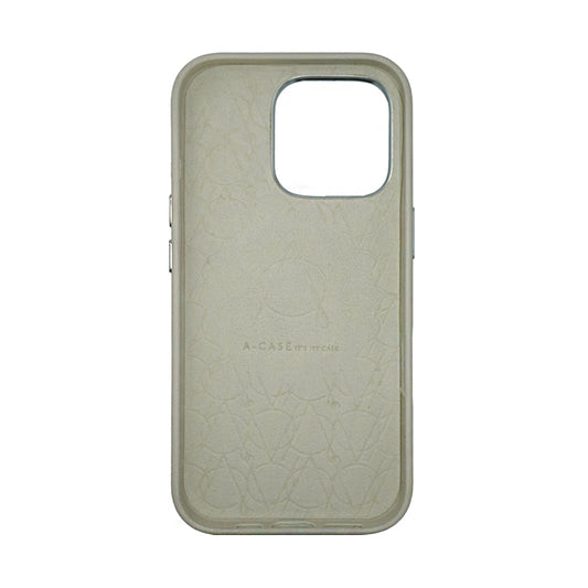 Tank Vegan Leather Case For iPhone 16 Series-Gray