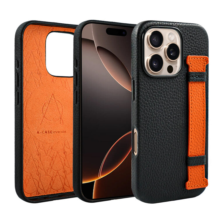 Amur Pro Leather Case For iPhone 16 Series - Tiffany/Brown