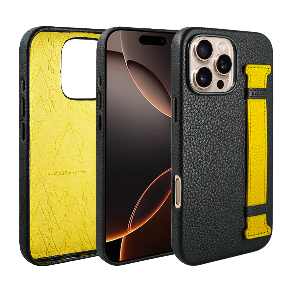Amur Pro Leather Case For iPhone 16 Series - Tiffany/Brown
