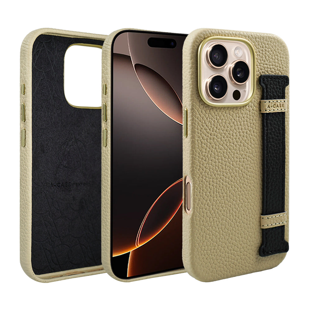 Amur Pro Leather Case For iPhone 16 Series - Tiffany/Brown