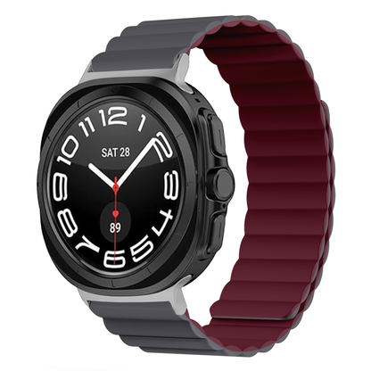Invix Galaxy Watch Silicone Magnetic Band-Blue/Black
