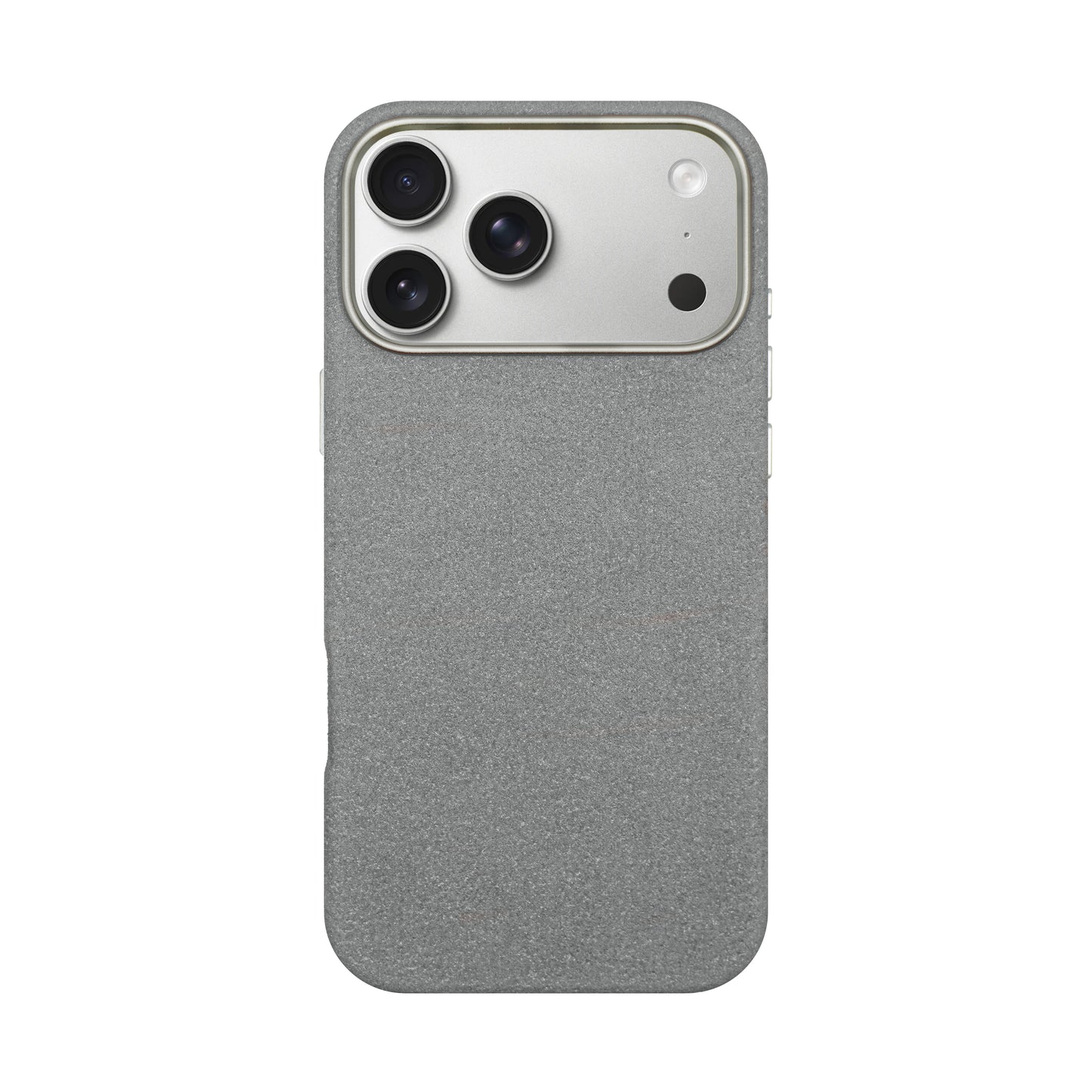 Kadife Alcantara Leather Case For iPhone 17 Pro Max-Gray