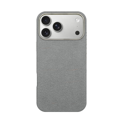 Kadife Alcantara Leather Case For iPhone 17 Pro Max-Gray