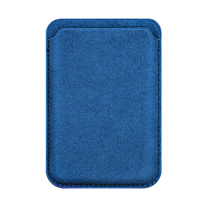 Kadife Alcantara Leather Premium Magnetic Card Holder - Gray