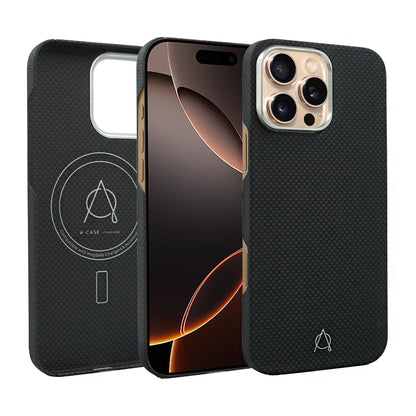 Desen Aramid Fiber Case For iPhone 16 Pro Max-Gold