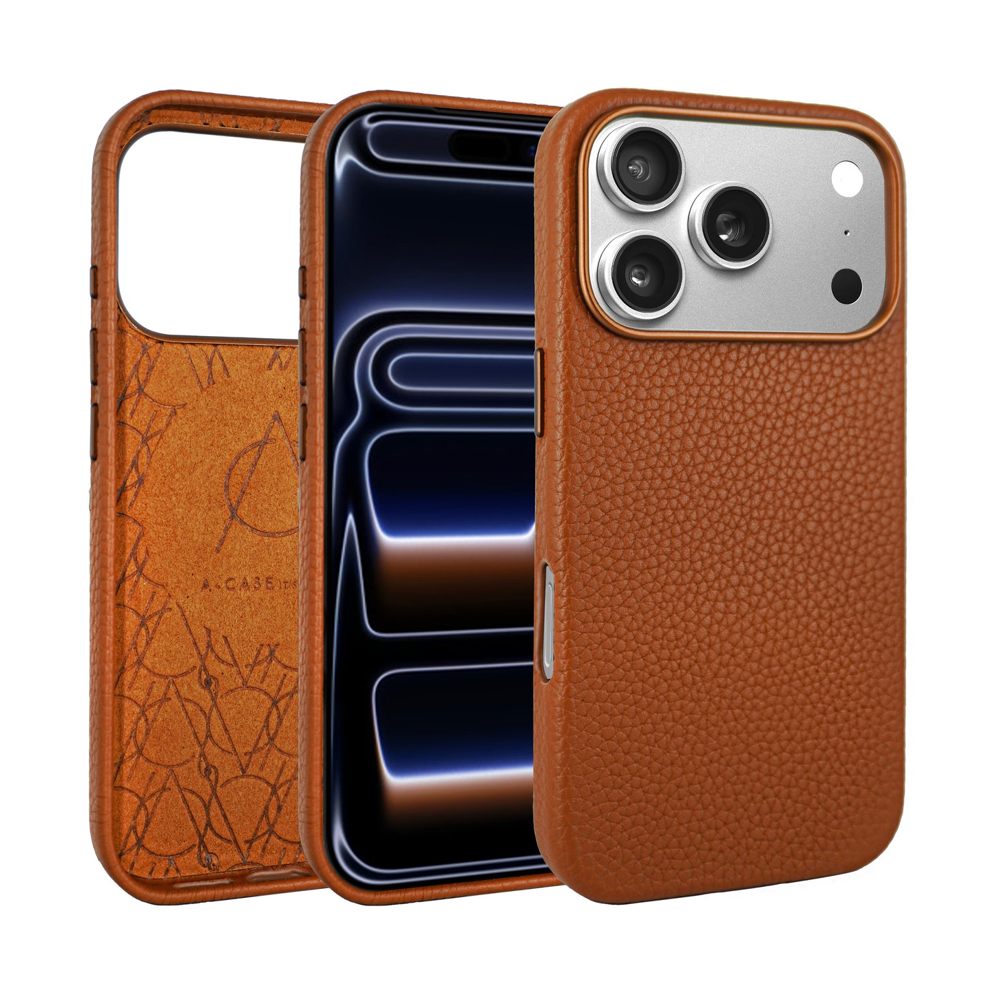 Amur Genuine Leather Case for iPhone 17 Series - Pink