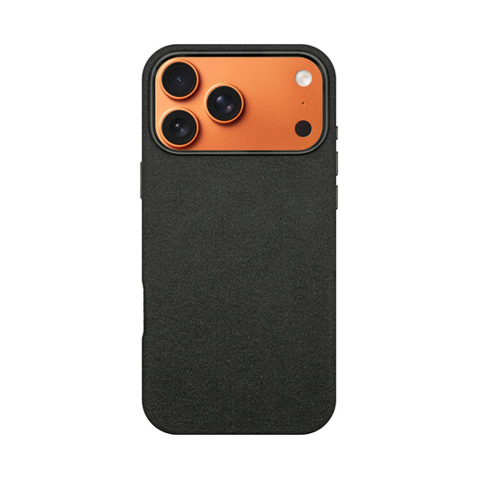 Kadife Alcantara Leather Case For iPhone 17 Pro Max-Black
