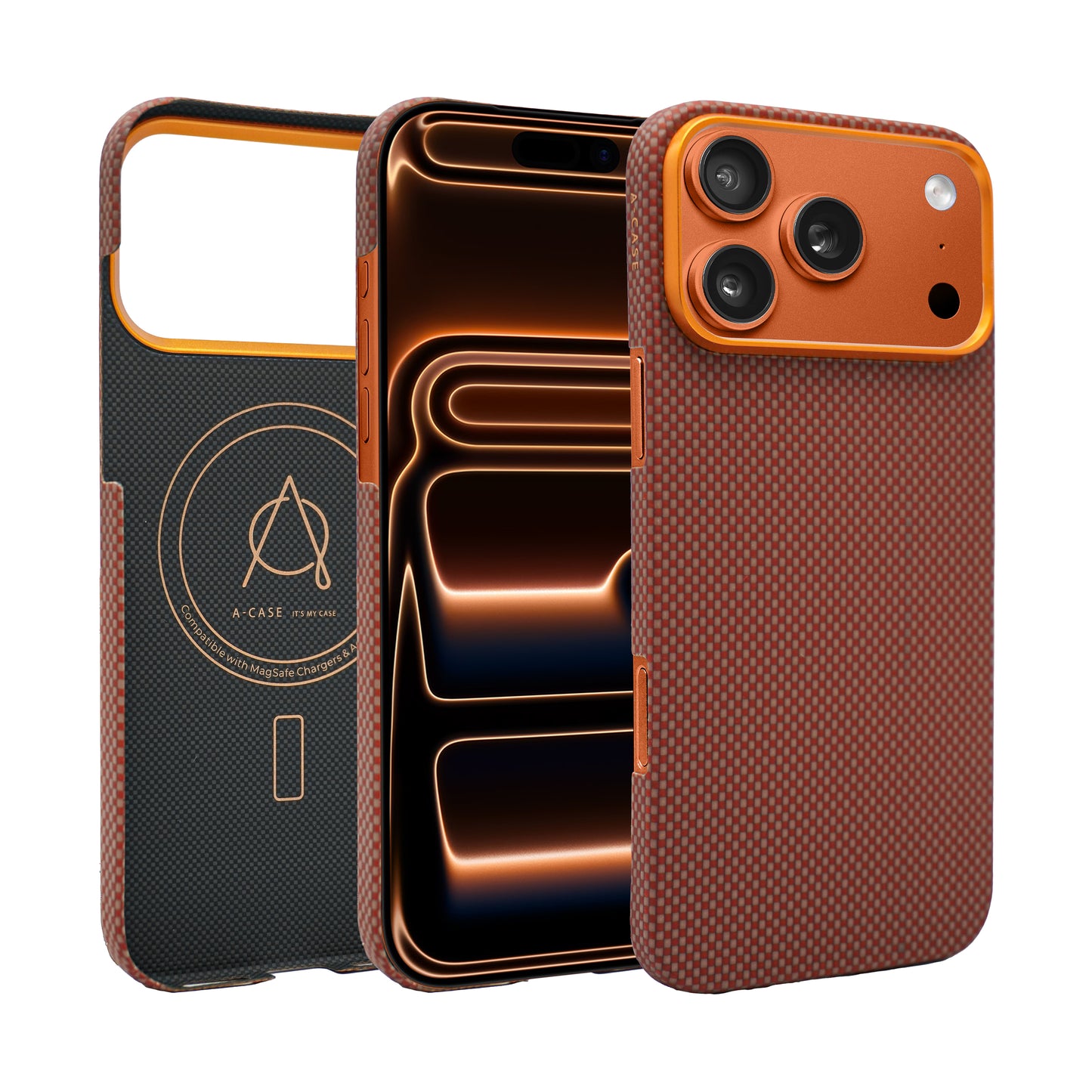 Desen Aramid Fiber Case For iPhone 17 Series - Gold