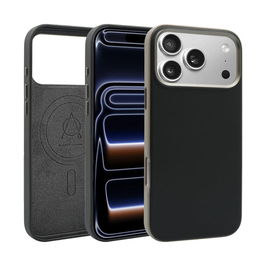 Kilyos Vegan Leather Case For iPhone 17 Pro - Black