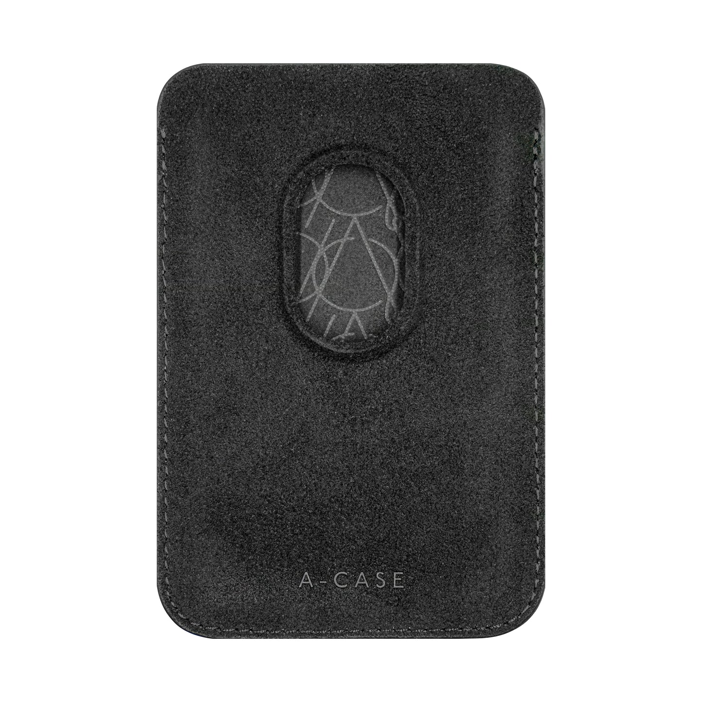 Kadife Alcantara Leather Premium Magnetic Card Holder - Black