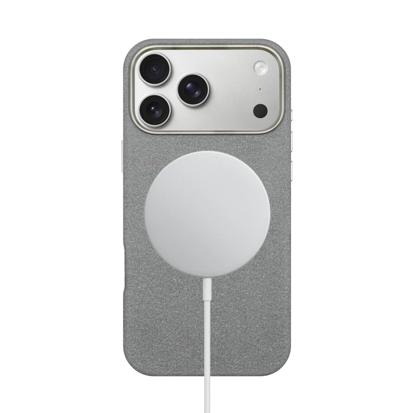 Kadife Alcantara Leather Case For iPhone 17 Pro Max-Gray
