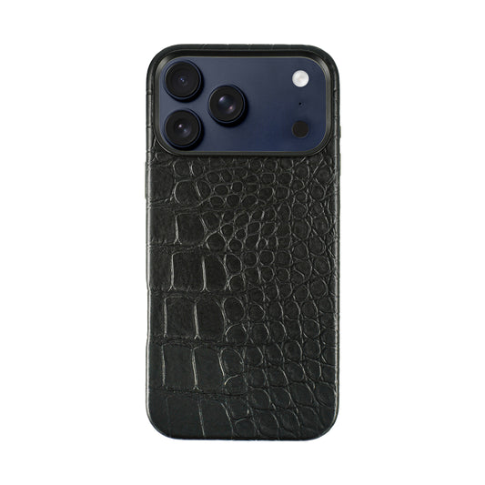 Javan Genuine Leather Case for iPhone 17 Pro Max With Crocodile Leather Pattern
