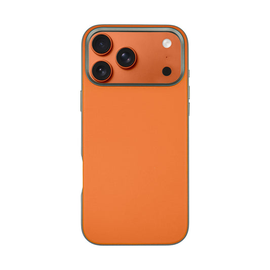 Kilyos Vegan Leather Case For iPhone 17 Pro Max - Orange