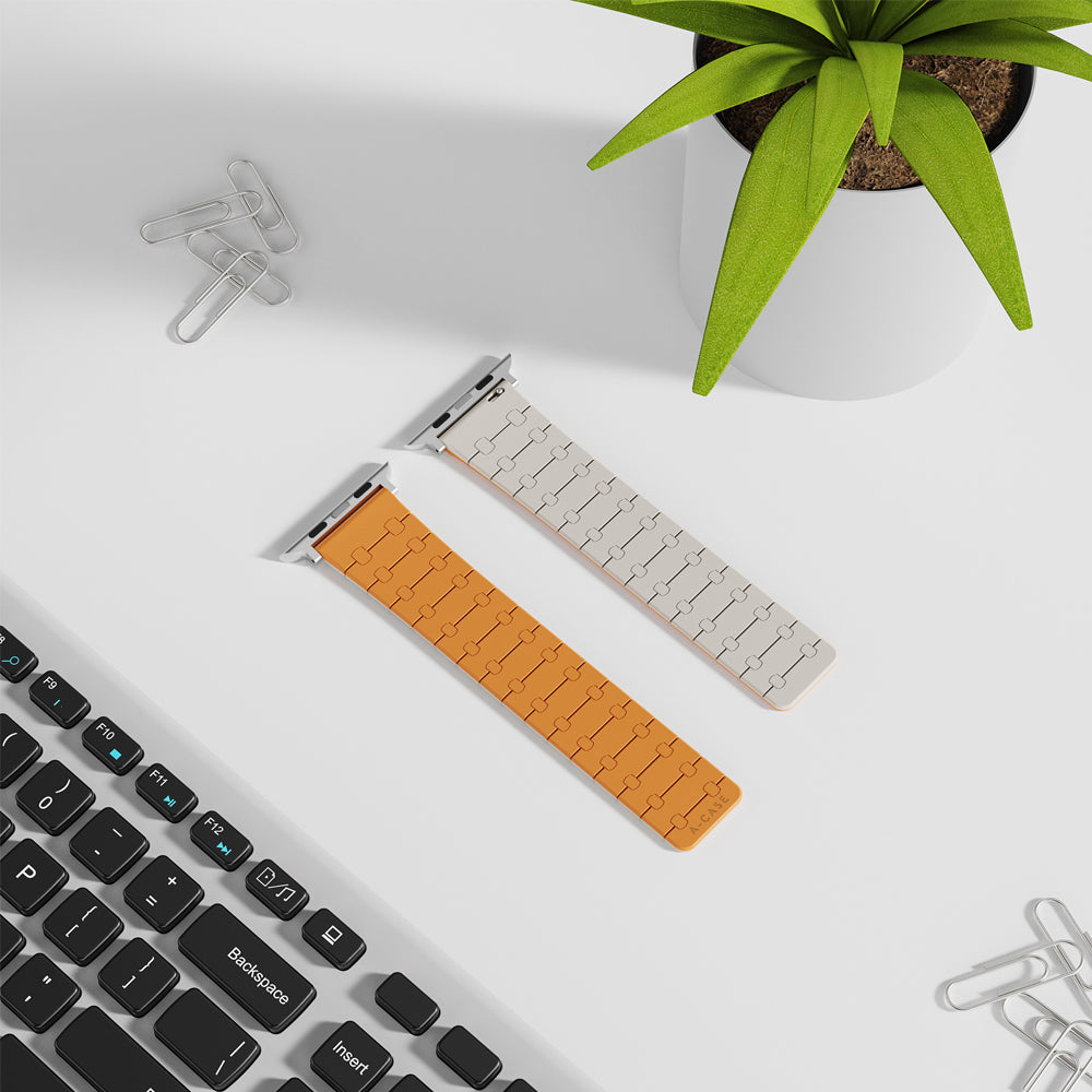 Perge Apple Watch Silicone Magnetic Band-Orange A-Case it's my case
