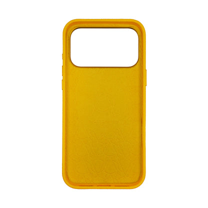 Amur Genuine Leather Case for iPhone 17 Series - Yellow