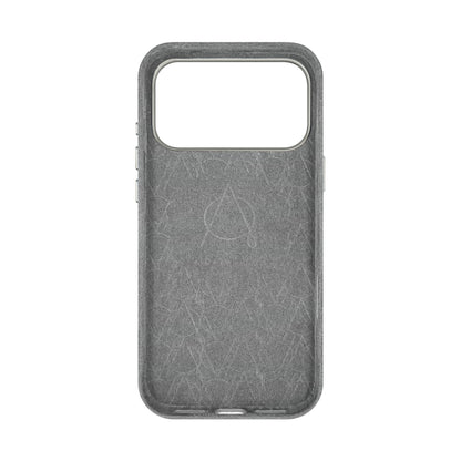 Kadife Alcantara Leather Case For iPhone 17 Pro Max-Gray