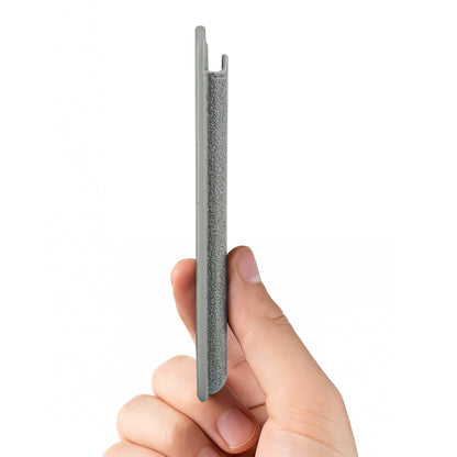Kadife Alcantara Leather Premium Magnetic Card Holder - Gray