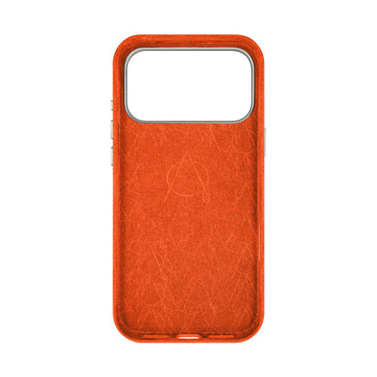 Kadife Alcantara Leather Case For iPhone 17 Pro Max-Orange