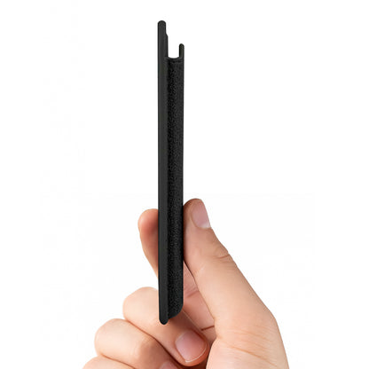 Kadife Alcantara Leather Premium Magnetic Card Holder - Black