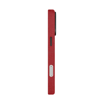 Kadife Alcantara Leather Case For iPhone 17 Pro Max-Maroon