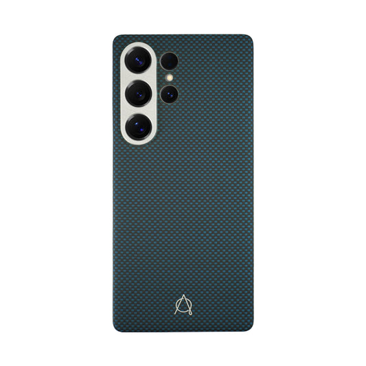 Desen Series A-Case for Samsung Galaxy S25 Ultra - Slim & Lightweight Aramid Fiber Case with Magnetic Compatibility and Case-Less Touch Feeling (6.9-Inch)" -Blue