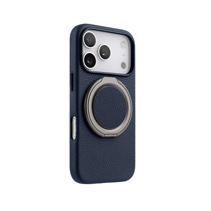 Amur Genuine Leather Phone Case With Grip 2 in 1 - Blue