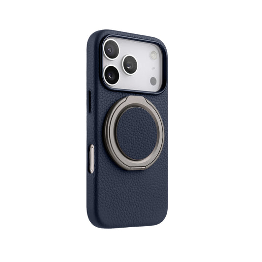 Amur Genuine Leather Phone Case With Grip 2 in 1 - Blue