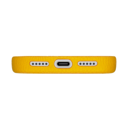 Amur Genuine Leather Case for iPhone 17 Series - Yellow
