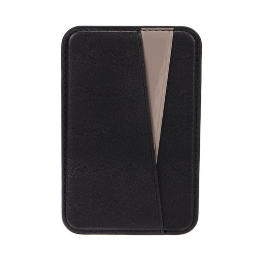 Kilyos Vegan Leather Premium Magsafe Card Holder - Black/Titanium