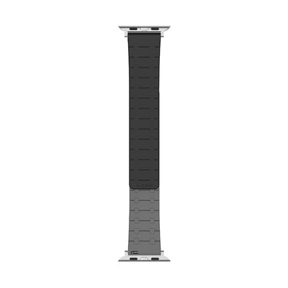 Perge Series Silicone Magnetic Adjustable Loop Strap - A-Case Compatible with Apple Watch Bands (49mm, 45mm, 44mm, 42mm)- Black
